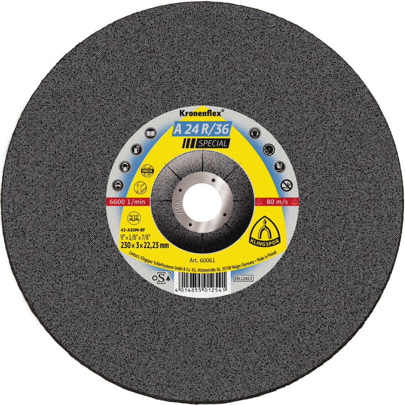 Tarcze do cięcia Kronenflex - Linia Special*** A 24 R/36 Special