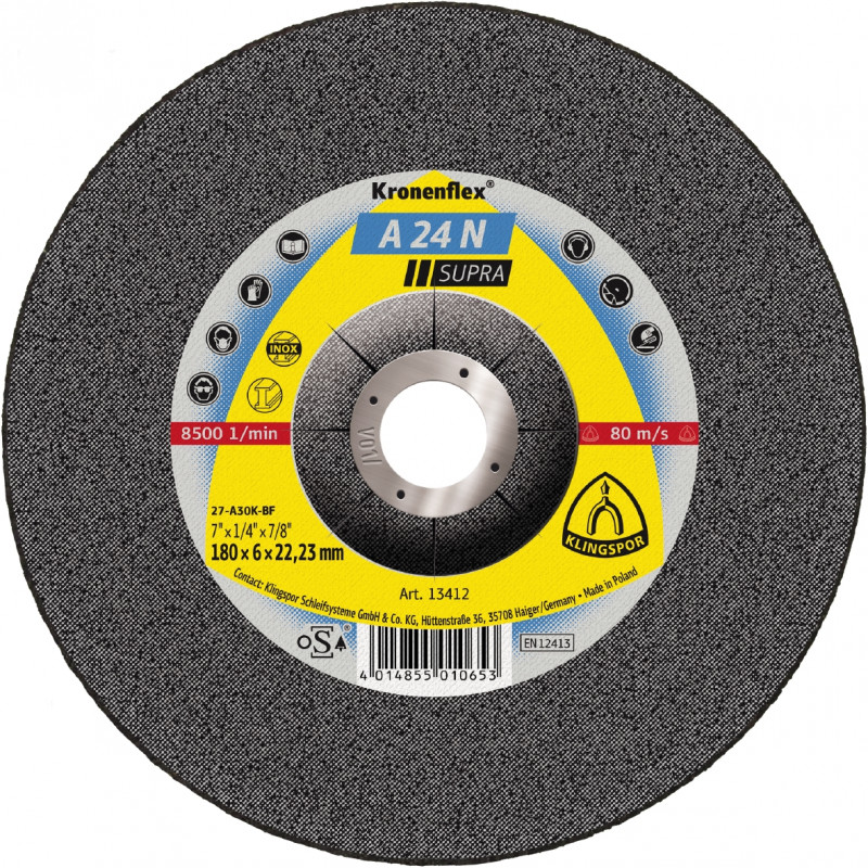 Tarcze do cięcia Kronenflex - Linia Supra** A 24 N Supra